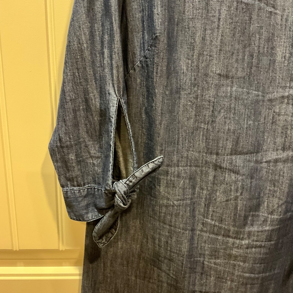Chambray Talbots Shift Dress - Picture 3 of 7